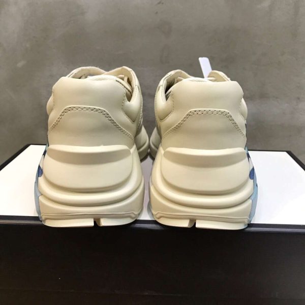 GUCCI RHYTON LEATHER SNEAKER WITH WAVE - Image 5