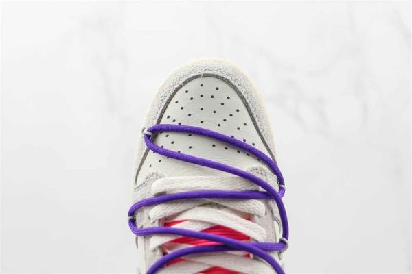 OFF WHITE X NIKE DUNK LOW SNEAKERS – NK66 - Image 3