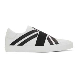 BURBERRY UNION JACK MOTIF SLIP-ON SNEAKERS – BBR11