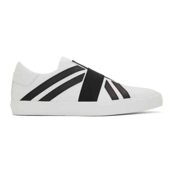 BURBERRY UNION JACK MOTIF SLIP-ON SNEAKERS – BBR11