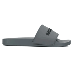 BALENCIAGA RUBBER LOGO POOL SLIDE SANDALS – BBS8