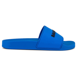 BALENCIAGA RUBBER LOGO POOL SLIDE SANDALS – BBS1