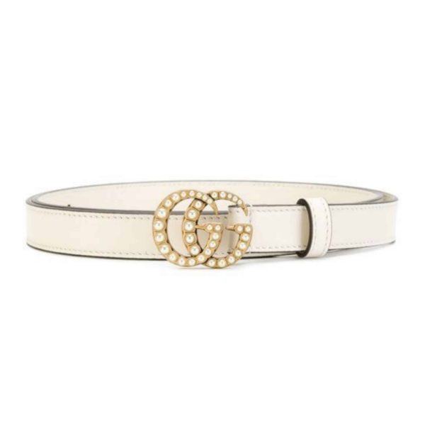 GUCCI PEARL STUDDED GG BELT – B14