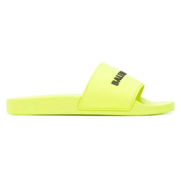 BALENCIAGA RUBBER LOGO POOL SLIDE SANDALS – BBS2