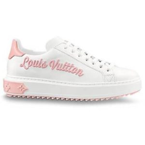 LOUIS VUITTON WOMEN’S TIME OUT SNEAKER WHITE/PINK FOR WOMEN – LSVT31