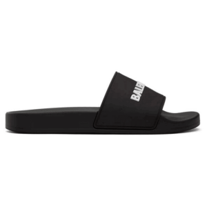 BALENCIAGA RUBBER LOGO POOL SLIDE SANDALS – BBS05
