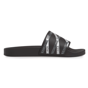 BALENCIAGA RUBBER LOGO POOL SLIDE SANDALS – BBS9