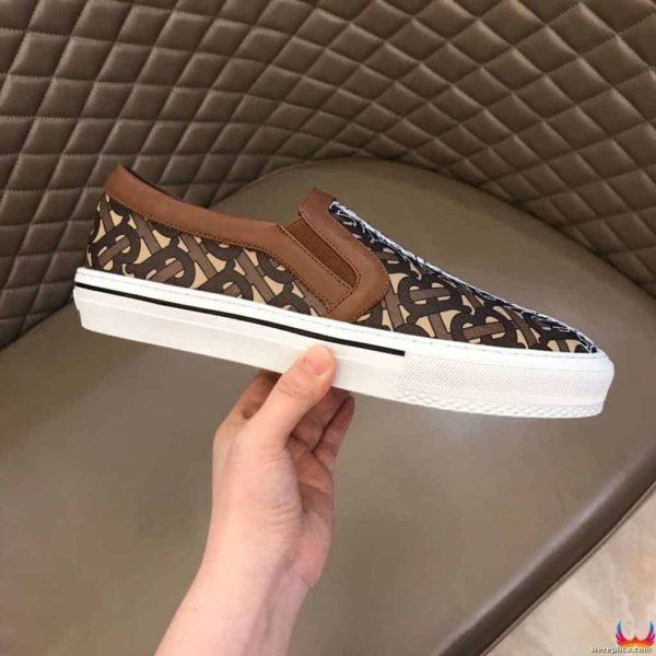 BURBERRY LEATHER VINGATE SNEAKER- BBR81 - Image 2