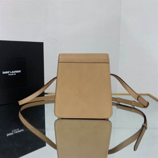KAIA NORTH/SOUTH SATCHEL IN VEGETABLE-TANNED LEATHER – WBY12 - Image 3