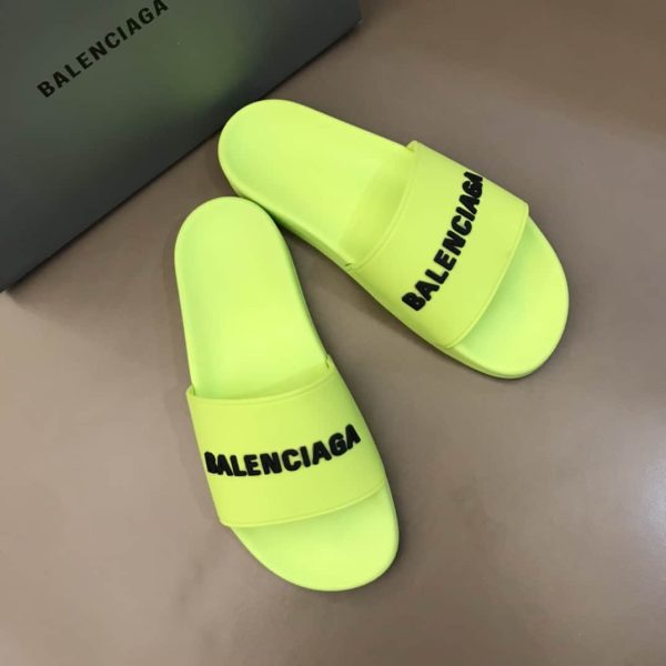 BALENCIAGA RUBBER LOGO POOL SLIDE SANDALS – BBS2 - Image 2
