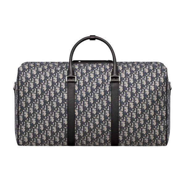 DIOR LINGOT 50 BAG BEIGE AND BLACK DIOR OBLIQUE JACQUARD – DR012