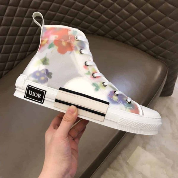 DIOR FLOWERS TECHNICAL CANVAS “B23” HIGH-TOP SNEAKER – CD12 - Image 2