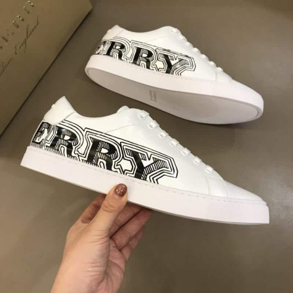 BURBERRY LEATHER SNEAKERS – BBR8 - Image 2
