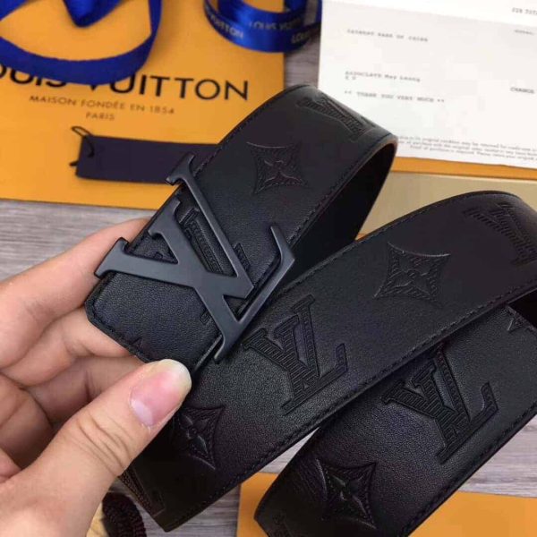 LOUIS VUITTON SHAPE BELT MONOGRAM SHADOW 40 MM BLACK – B113 - Image 6