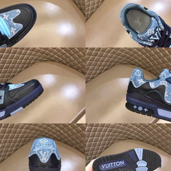 LOUIS VUITTON X NIGO TRAINER SNEAKERS IN BLUE – LSVT129 - Image 4