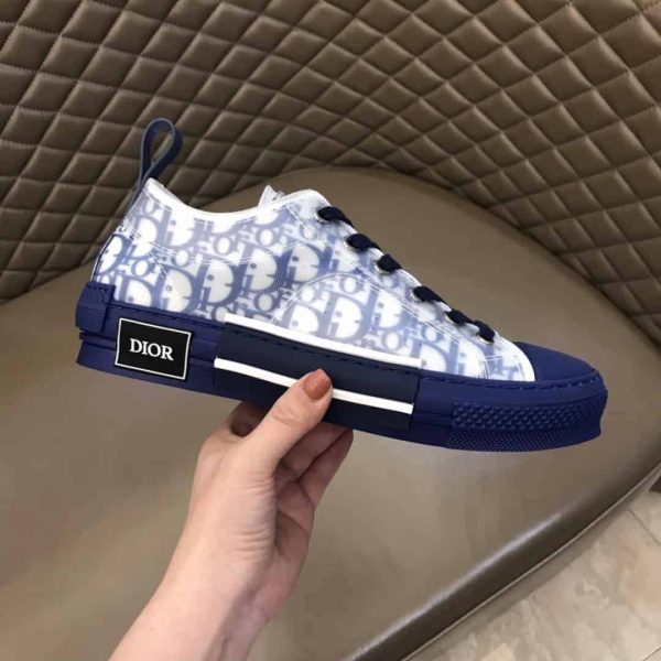 DIOR B23 LOW-TOP SNEAKER IN BLUE DIOR OBLIQUE – CD28 - Image 2