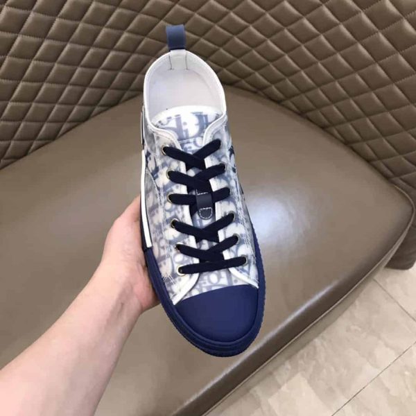 DIOR B23 LOW-TOP SNEAKER IN BLUE DIOR OBLIQUE – CD28 - Image 7