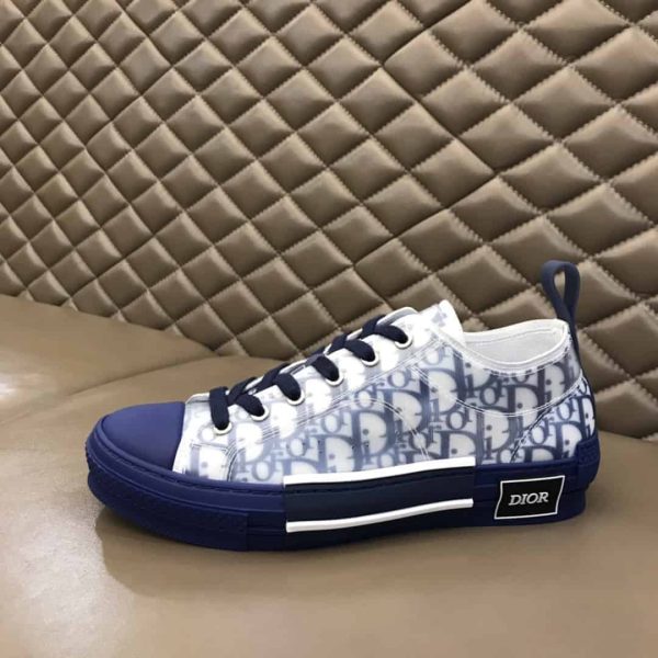 DIOR B23 LOW-TOP SNEAKER IN BLUE DIOR OBLIQUE – CD28 - Image 5