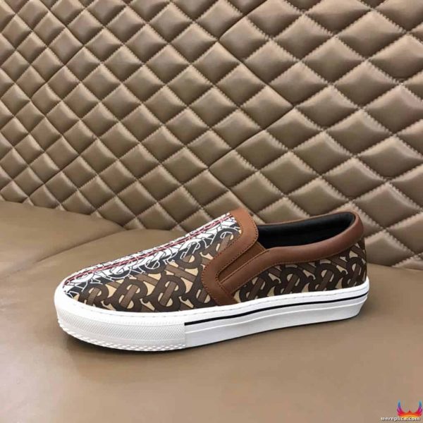 BURBERRY LEATHER VINGATE SNEAKER- BBR81 - Image 5