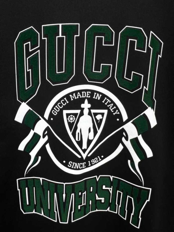 Gucci Cotton Jersey Printed Sweatshirt- GBH023 - Image 6