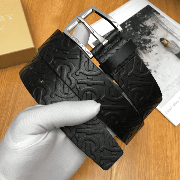 BURBERRY MONOGRAM LEATHER BELT – B22 - Image 8