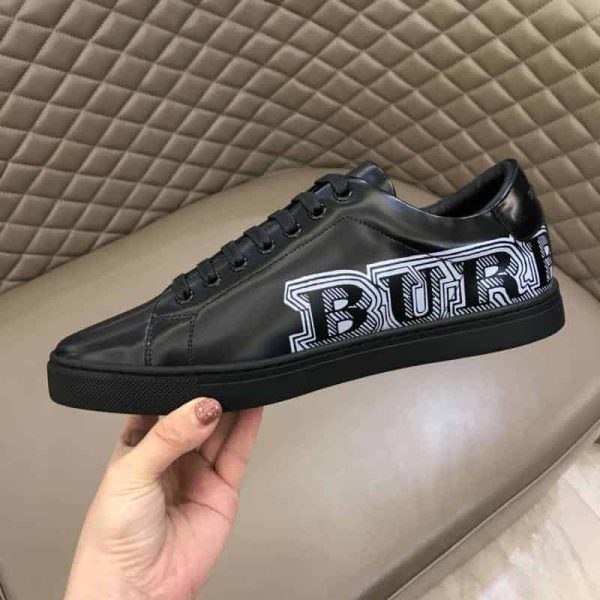 BURBERRY PRINTED LEATHER SNEAKERS – BBR9 - Image 8