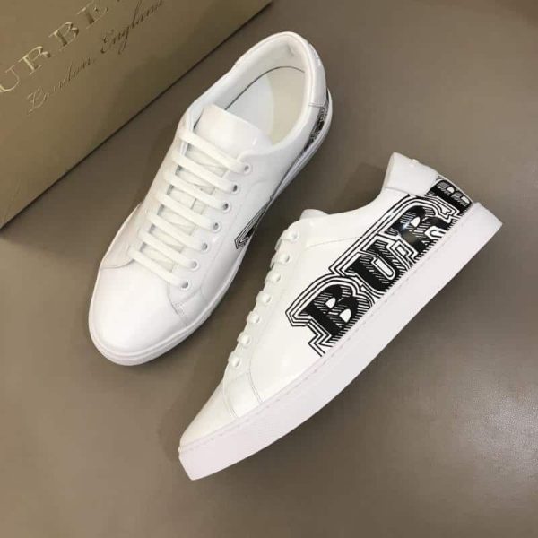 BURBERRY LEATHER SNEAKERS – BBR8 - Image 5