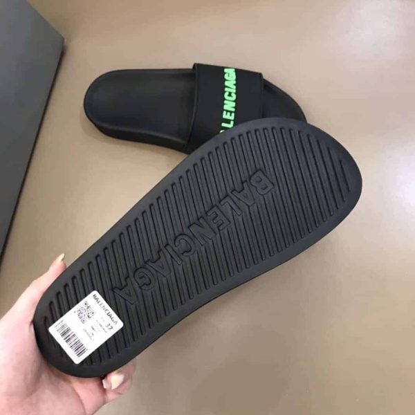 BALENCIAGA RUBBER LOGO POOL SLIDE SANDALS – BBS3 - Image 3