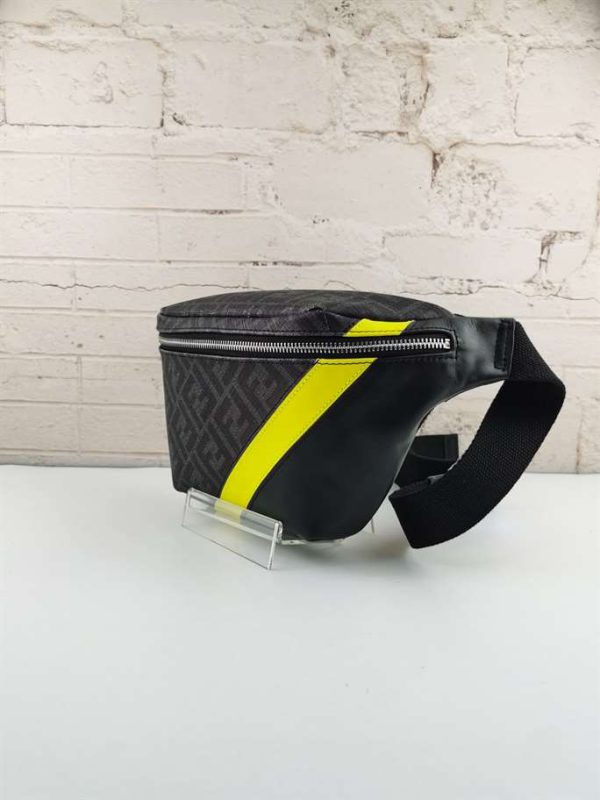 FENDI GRAY FABRIC BELT BAG – WFB012 - Image 6
