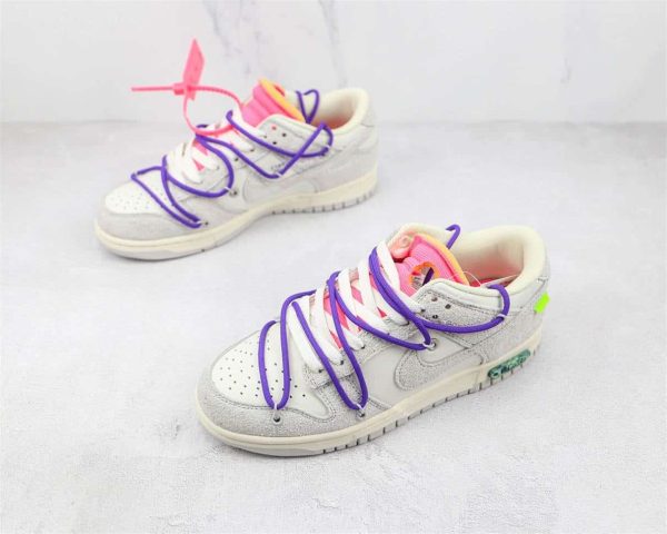 OFF WHITE X NIKE DUNK LOW SNEAKERS – NK66 - Image 7