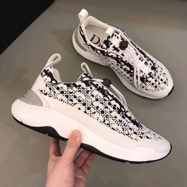 DIOR B24 CANNAGE MOTIF BLACK SNEAKER – CD021 - Image 6