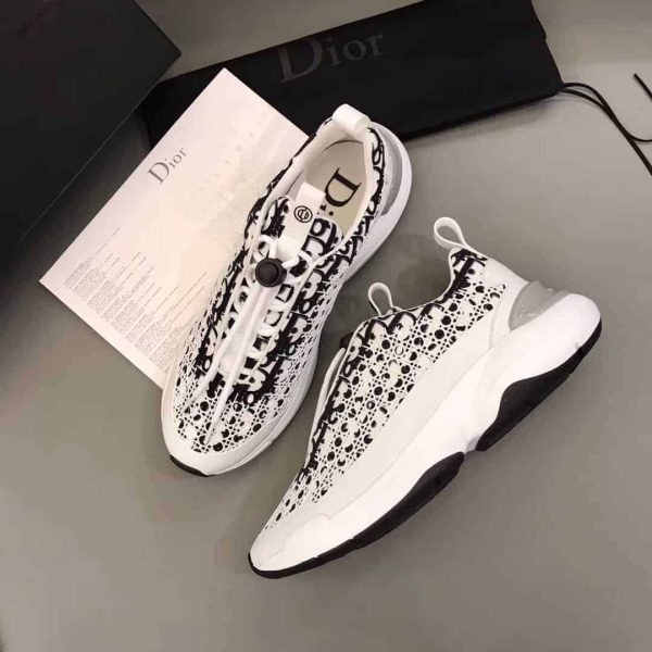 DIOR B24 CANNAGE MOTIF BLACK SNEAKER – CD021 - Image 3