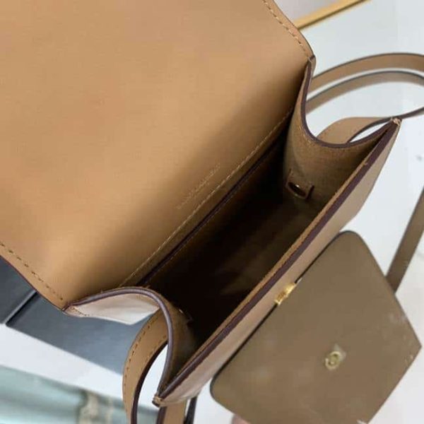 KAIA NORTH/SOUTH SATCHEL IN VEGETABLE-TANNED LEATHER – WBY12 - Image 8