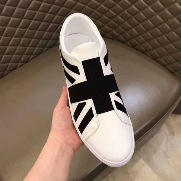 BURBERRY UNION JACK MOTIF SLIP-ON SNEAKERS – BBR11 - Image 7