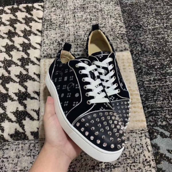 CHRISTIAN LOUBOUTIN LOUIS JUNIOR SPIKES ORLATO MEN’S FLAT  – CL67 - Image 7