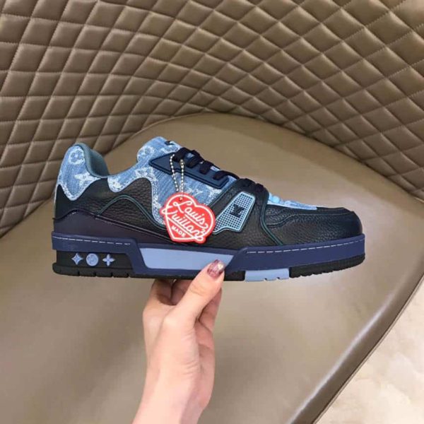 LOUIS VUITTON X NIGO TRAINER SNEAKERS IN BLUE – LSVT129 - Image 2