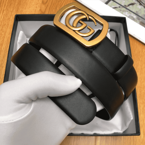 GUCCI BELT WITH FRAMED DOUBLE G BUCKLE – B8 - Image 6