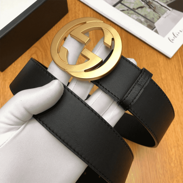 GUCCI INTERLOCKING-G LEATHER BELT – B5 - Image 7