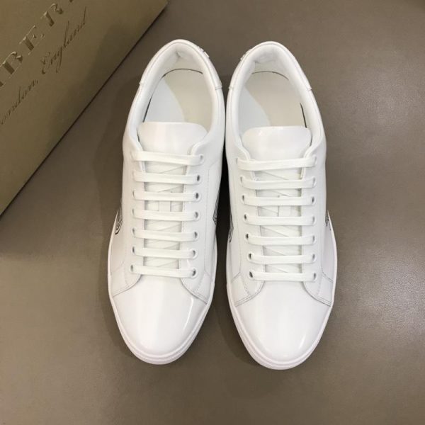 BURBERRY LEATHER SNEAKERS – BBR8 - Image 4
