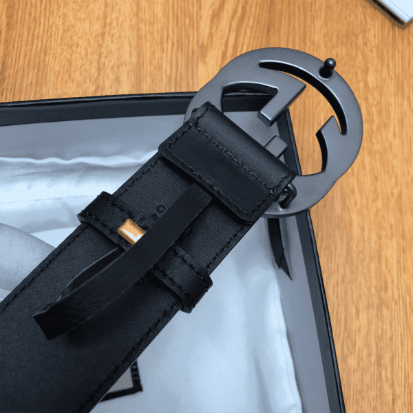 GUCCI INTERLOCKING-G LEATHER BELT – B12 - Image 6