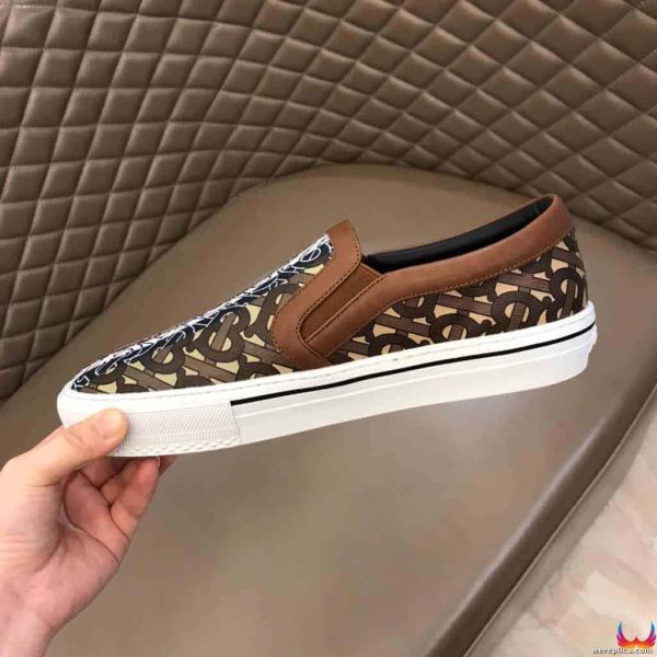 BURBERRY LEATHER VINGATE SNEAKER- BBR81 - Image 3