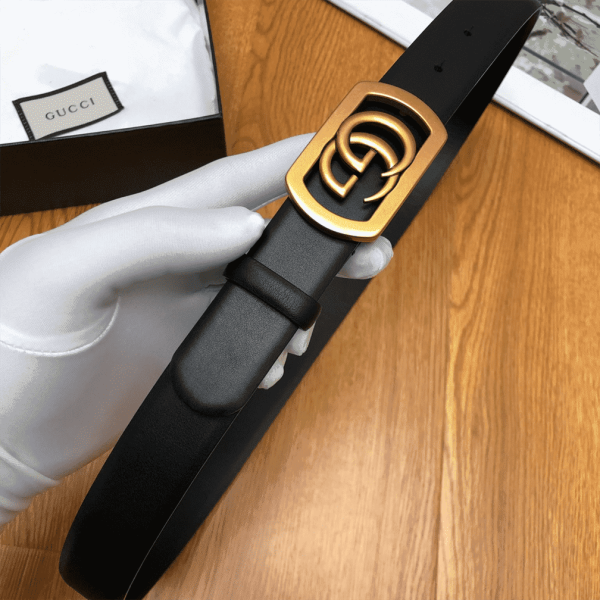 GUCCI BELT WITH FRAMED DOUBLE G BUCKLE – B8 - Image 5