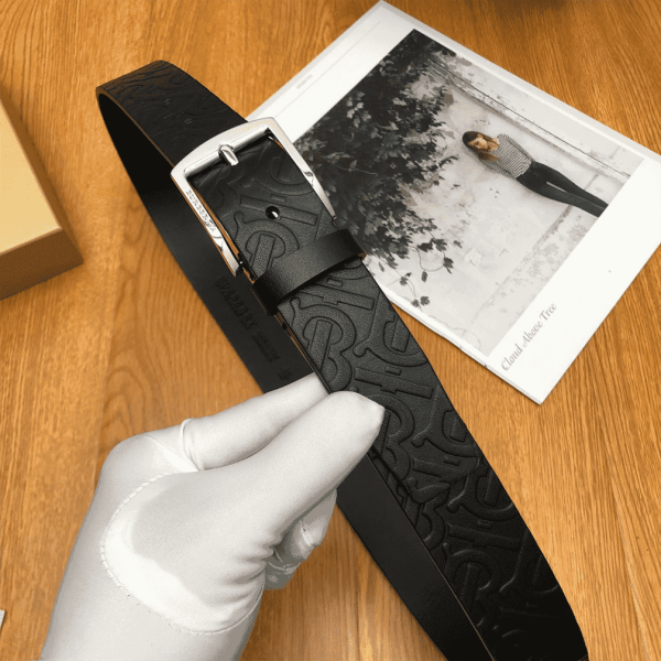 BURBERRY MONOGRAM LEATHER BELT – B22 - Image 6