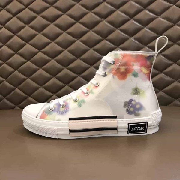 DIOR FLOWERS TECHNICAL CANVAS “B23” HIGH-TOP SNEAKER – CD12 - Image 6