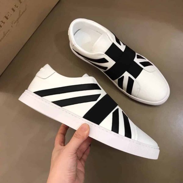 BURBERRY UNION JACK MOTIF SLIP-ON SNEAKERS – BBR11 - Image 6