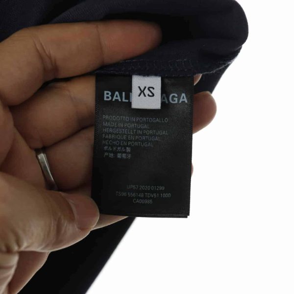 BALENCIAGA CLASSIC NAVY COKE SHORT SLEEVE - Image 5