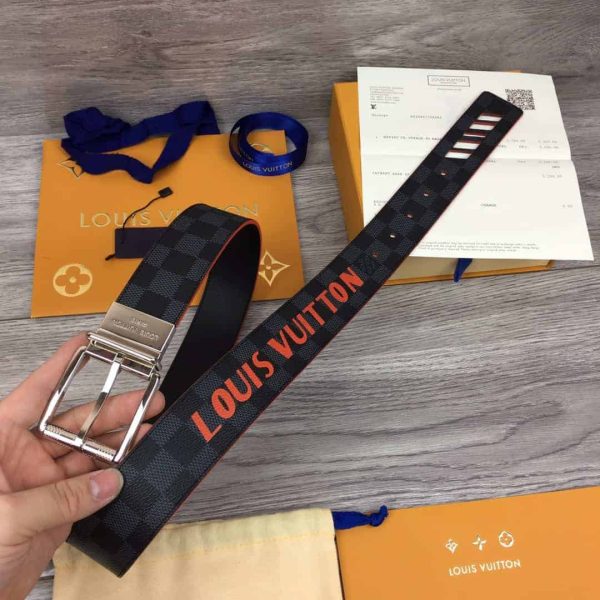 LOUIS VUITTON DA.MIER PRINT 40MM RE.VERSIBLE BELT – B136 - Image 5