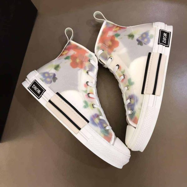 DIOR FLOWERS TECHNICAL CANVAS “B23” HIGH-TOP SNEAKER – CD12 - Image 5