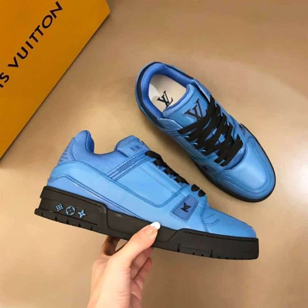 LOUIS VUITTON TRAINER SNEAKERS IN BLEU – LSVT128 - Image 5