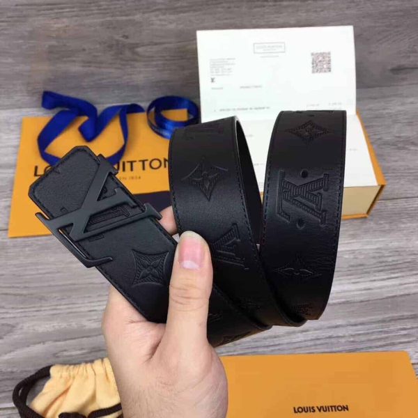 LOUIS VUITTON SHAPE BELT MONOGRAM SHADOW 40 MM BLACK – B113 - Image 5